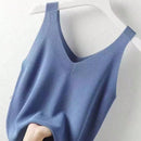 NEW Camiseta de verano de punto para mujeres de estilo sencillo y unicolor para uso diario
