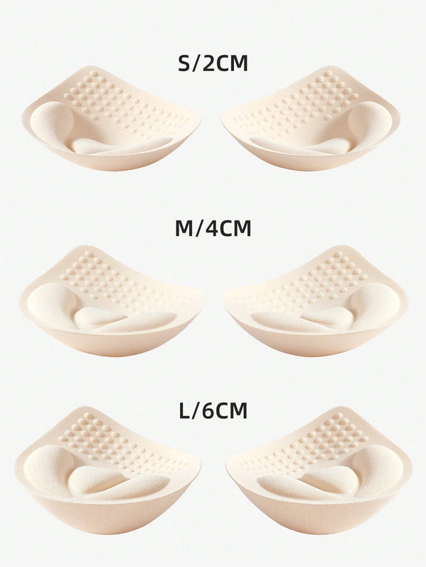 1 par de Copas de ropa interior gruesas de 2 cm, 4 cm, 6 cm, almohadillas de aumento pequenas y desmontables con relleno para el sosten y la ropa interior, accesorios de ropa interior y de Brasier, lavables