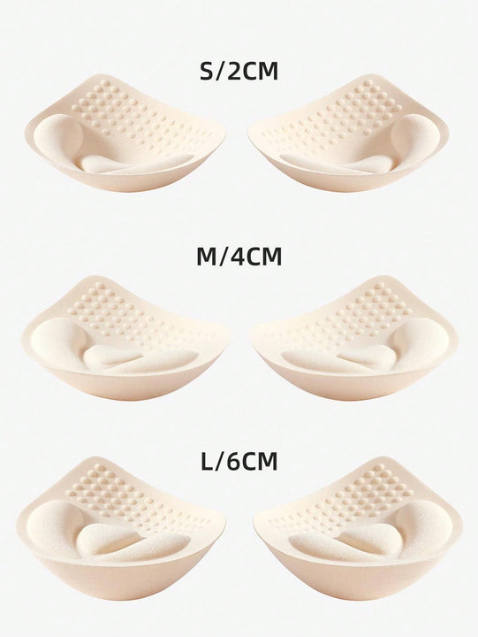 1 par de Copas de ropa interior gruesas de 2 cm, 4 cm, 6 cm, almohadillas de aumento pequenas y desmontables con relleno para el sosten y la ropa interior, accesorios de ropa interior y de Brasier, lavables