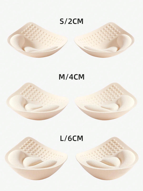 1 par de Copas de ropa interior gruesas de 2 cm, 4 cm, 6 cm, almohadillas de aumento pequenas y desmontables con relleno para el sosten y la ropa interior, accesorios de ropa interior y de Brasier, lavables
