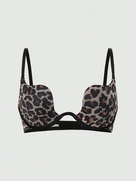 NEW Sujetador de mujer con estampado de leopardo y patron floral