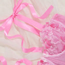 Bra con aro de malla y bordado para mujer (pieza unica)