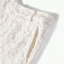 MOTF PREMIUM SHORTS SOLIDOS DE ENCAJE CON BOLSILLO INCLINADO