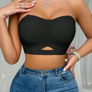 Sujetador Bandeau inalambrico sin costuras antideslizante sin tirantes Push-Up sin costuras para mujeres, pieza unica