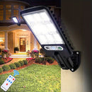 3piezas Luz Solar de Sensor de Movimiento con Control Remoto, Luz de Seguridad Alimentada por Panel Solar, Luz de Camino para Jardín, Garaje, Patio Trasero