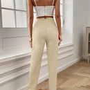 Lune pantalones de mujer casuales a rayas nauticas y entallados, para otono