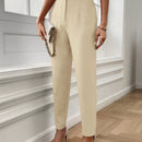Lune pantalones de mujer casuales a rayas nauticas y entallados, para otono