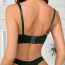 NEW Conjunto de ropa interior y sujetador con encaje de lujo, comodo y sexy para mujer