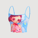Neu Camiseta De Tirantes Con Diseno Quirky Fun Dopamina
