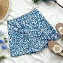 WYWH Shorts casuales de verano con flores Ditsy de cintura alta para vacaciones