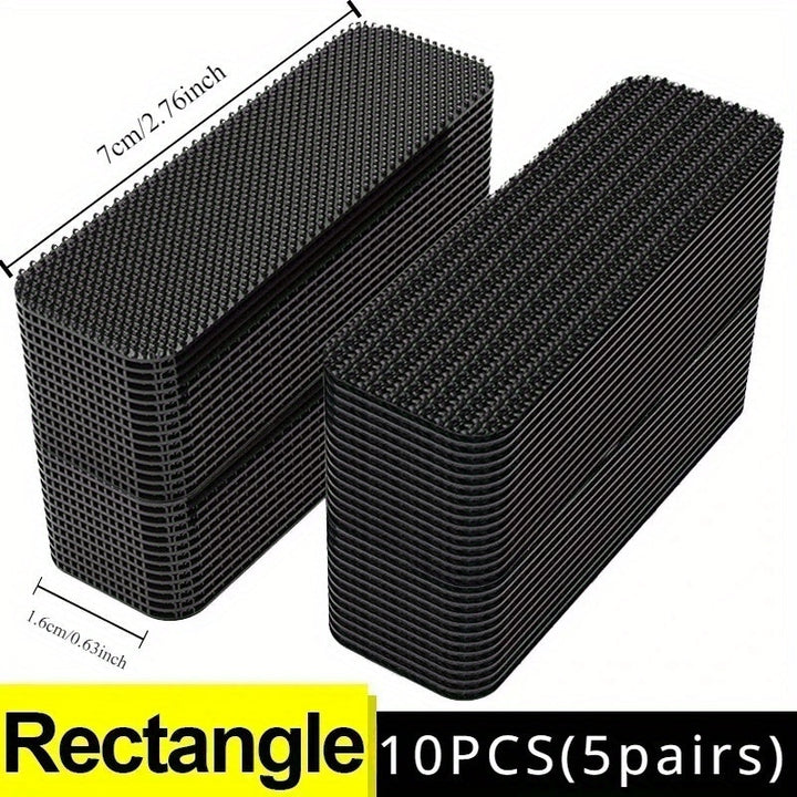 Tapetes de alfombra de alta viscosidad de doble cara: Pegatinas de cinta adhesiva antideslizante para oficina, coche y uso en interiores