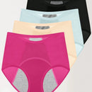Paquete de 4 braguitas para mujer en triangulo fisiologico con absorcion de humedad, a Prueba de sudor y transpirables con malla