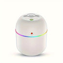 Humidificador de vapor facial USB, difusor de aromaterapia compatible con aceites esenciales, con tecnología Soundwave y luz nocturna inteligente que se apaga automáticamente, adecuado para habitaciones secas y grasosas - Beige claro, dormitorio, sala de