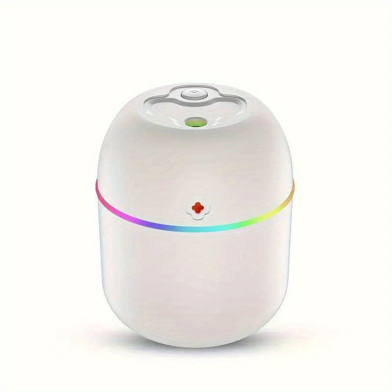 Mini humidificador portátil con USB, difusor de aromas con luz nocturna, ideal para dormitorio, sala, oficina o auto, máquina de spray aromático con luz ambiental