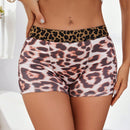 NEW Boxer Briefs ajustados de estampado de leopardo para mujeres