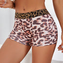 NEW Boxer Briefs ajustados de estampado de leopardo para mujeres