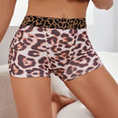 NEW Boxer Briefs ajustados de estampado de leopardo para mujeres