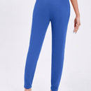 Essnce Pantalones largos de pliegues elegantes para mujer, elasticos, de unicolor y ajuste cenido para uso diario en el trabajo con bolsillos