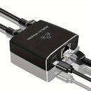 Adaptador divisor Gigabit Ethernet - Divisor de cable de red RJ45 de 1 a 2 puertos con alimentación USB - Uso compartido de conexión a Internet de doble dispositivo para Cat5/5e/6/7/8 - Divisor LAN Y RJ45 de alta velocidad de 1000 Mbps