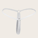 Conjunto de 5 piezas de ropa interior sexy para mujer, con braguita tanga de seda lechosa comoda y de cintura baja, en unicolor. Simple y versatil