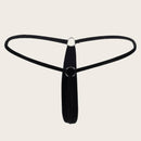 Conjunto de 5 piezas de ropa interior sexy para mujer, con braguita tanga de seda lechosa comoda y de cintura baja, en unicolor. Simple y versatil