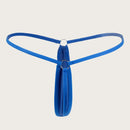 Conjunto de 5 piezas de ropa interior sexy para mujer, con braguita tanga de seda lechosa comoda y de cintura baja, en unicolor. Simple y versatil