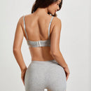 NEW Conjunto de bralette y shorts Boy con estampado de alfabeto para mujer