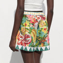 Maija Shorts de vacaciones informales para mujer con estampado