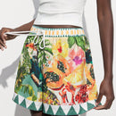 Maija Shorts de vacaciones informales para mujer con estampado