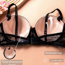 Sosten con aros y encaje para mujer, pieza individual