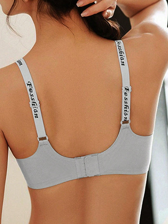 Sujetador deportivo de verano, comodo y sin costuras, sin aros de acero, levantara y dara forma a los senos de manera hermosa, y la lenceria sexy previene la flacidez y soporta los senos grandes.