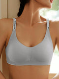 Sujetador deportivo de verano, comodo y sin costuras, sin aros de acero, levantara y dara forma a los senos de manera hermosa, y la lenceria sexy previene la flacidez y soporta los senos grandes.