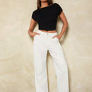 Forever 21 Jeans rectos y holgados para mujer para uso diario con bolsillos, ideal para salir y viajar