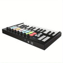 Orca Mini25 Teclado Controlador MIDI USB de 25 Teclas Controlador MIDI USB Con 16 Pads Desencadenantes RGB Retroiluminados Con Retroiluminación RGB