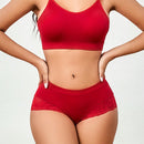 Conjunto de sujetador inalambrico sin costuras y alta elasticidad comodo para mujeres, 2 piezas