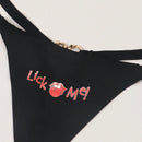 Conjunto de 7 tangas sexys con estampado de corazon para mujeres