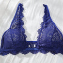NEW  Conjunto de sujetador y panty para mujer de unicolor con detalles de encaje