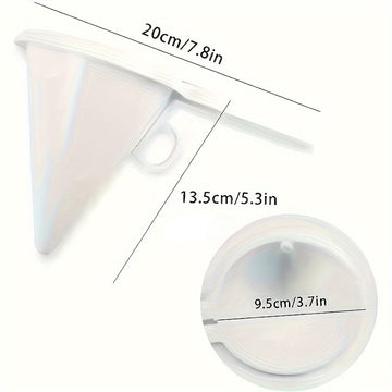 1 Juego de 1 Funnel de masa para pasteles manual - Utensilio de cocina fácil de usar para cupcakes, panqueques, postres - Herramienta de repostería segura para alimentos, no necesita electricidad, esenciales para la repostería | Herramienta de cocina fun