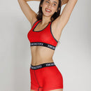 Conjunto de sujetador deportivo y ropa interior para mujeres, conjunto de top y shorts deportivos para ciclismo