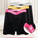 NEW 3 piezas de boxer bragas de cintura media comodas para mujeres con bloques de color