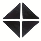 4/8pcs Almohadillas Antideslizantes Premium para Madera y Azulejos - Reutilizables y Lavables, Agarraderas Adhesivas de Doble Cara, Perfectas para Escritorios de Oficina, Camas y Más - Mantiene las Alfombras Planas y Seguras