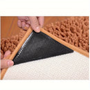 4/8pcs Almohadillas Antideslizantes Premium para Madera y Azulejos - Reutilizables y Lavables, Agarraderas Adhesivas de Doble Cara, Perfectas para Escritorios de Oficina, Camas y Más - Mantiene las Alfombras Planas y Seguras