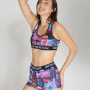 Conjunto de Bra Deportivo y Panty para Mujeres con Impresion de Letras