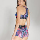 Conjunto de Bra Deportivo y Panty para Mujeres con Impresion de Letras