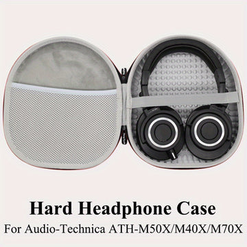 Estuche rígido para auriculares para Audio-Technica ATH-M50X / M40X / M70X: Estuche rígido de almacenamiento EVA Bolsa de transporte Funda de viaje Estuche para Sony CH720N, Razer Barracuda X / Opus X, Edifier W820NB y más otros auriculares - Hecho de na