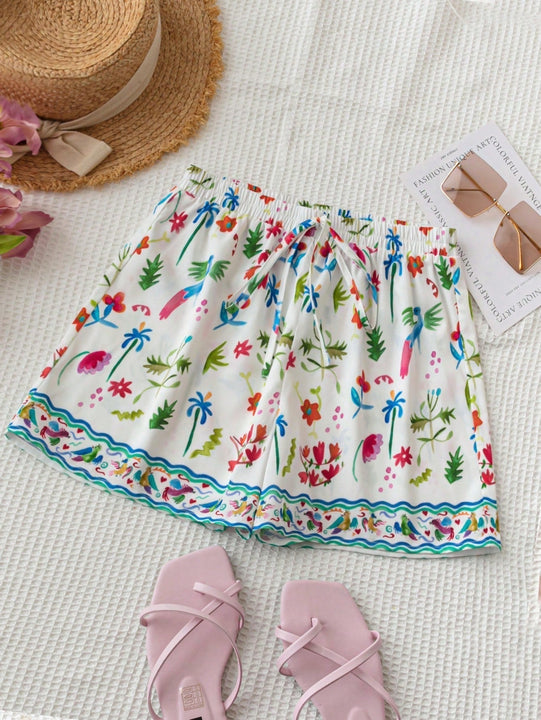 WYWH Shorts de playa sueltos y estampados para mujer para vacaciones WYWH