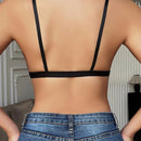 NEW 1 pieza Sujetador sexy de triangulo delgado con cierre frontal para mujer