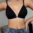 NEW 1 pieza Sujetador sexy de triangulo delgado con cierre frontal para mujer