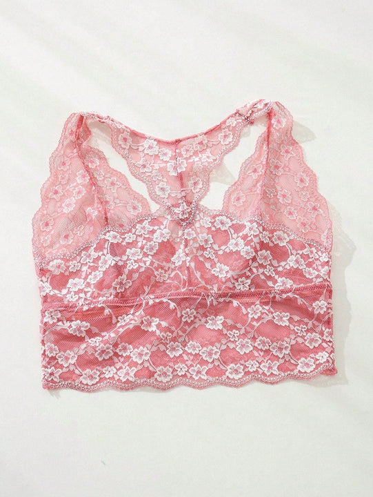 Sujetador de encaje de moda para mujer con diseno floral