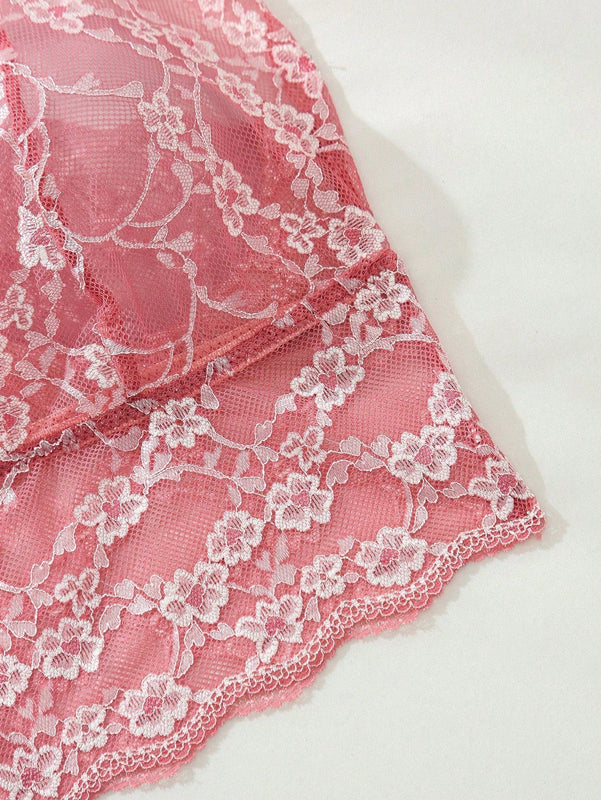 Sujetador de encaje de moda para mujer con diseno floral